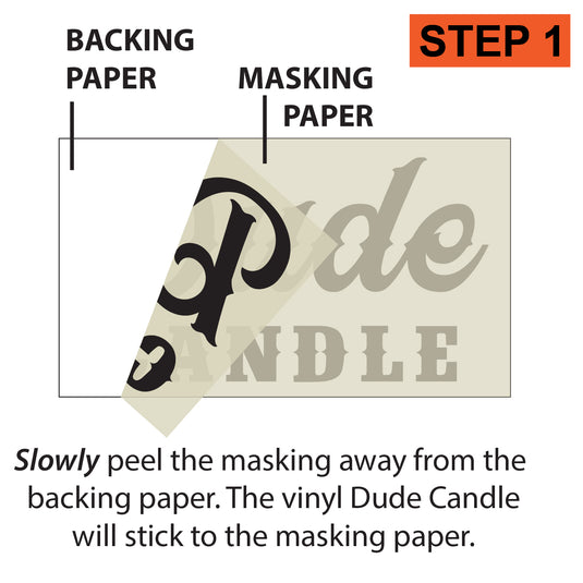 Dude Candle Die Cut Stickers