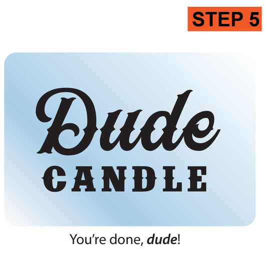 Dude Candle Die Cut Stickers