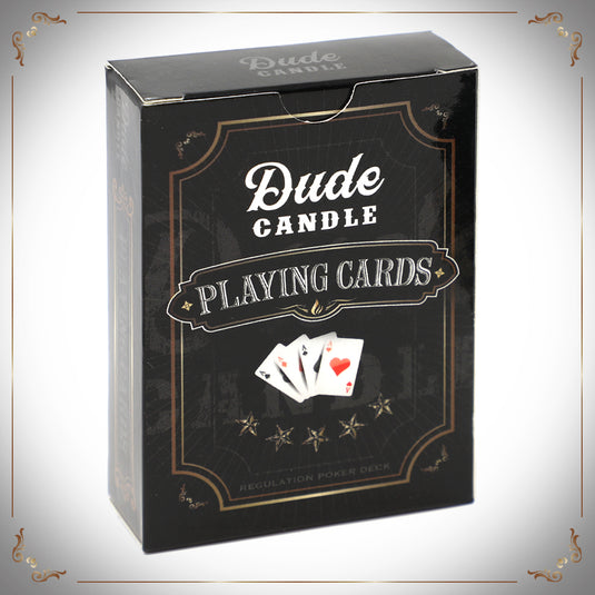 Dude Candle Playing Cards
