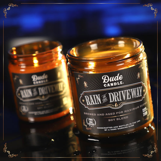 Dude Candle Petrichor Rain Scented Candle