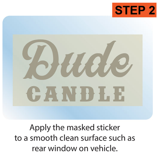 Dude Candle Die Cut Stickers